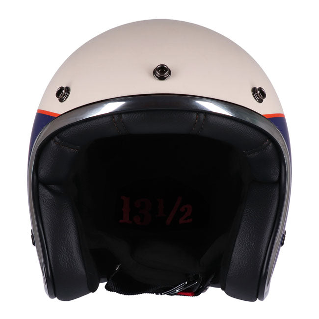 13 1/2 Skull bucket helmet Superior vintage white