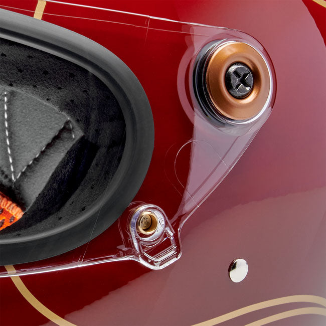 Biltwell Gringo S Helmet Garnet Red Flames - Helmets Full Face at Pedro’s Parts