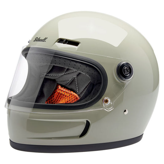 Biltwell Gringo SV Helmet Chalk Grey - Helmets Full Face at Pedro’s Parts