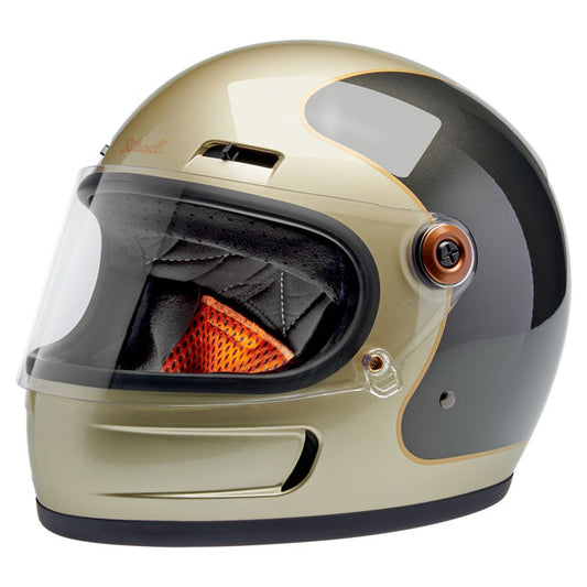 Biltwell Gringo SV helmet Metallic Champagne/Charcoal Tracke
