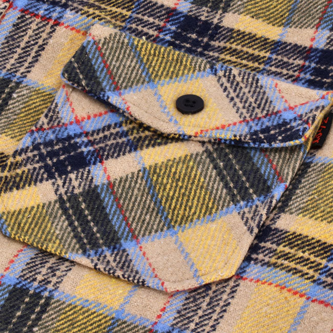 13 1/2 Steel flannel - yellow