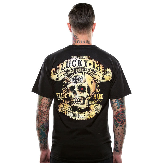 Lucky 13 Booze, Bikes & Broads t-shirt black