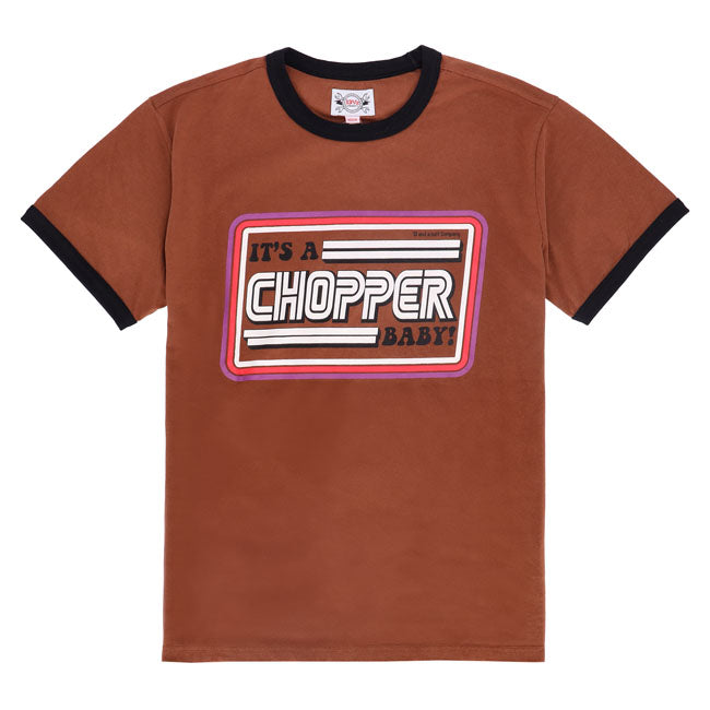 13 1/2 It's a Chopper Baby T-Shirt Brown