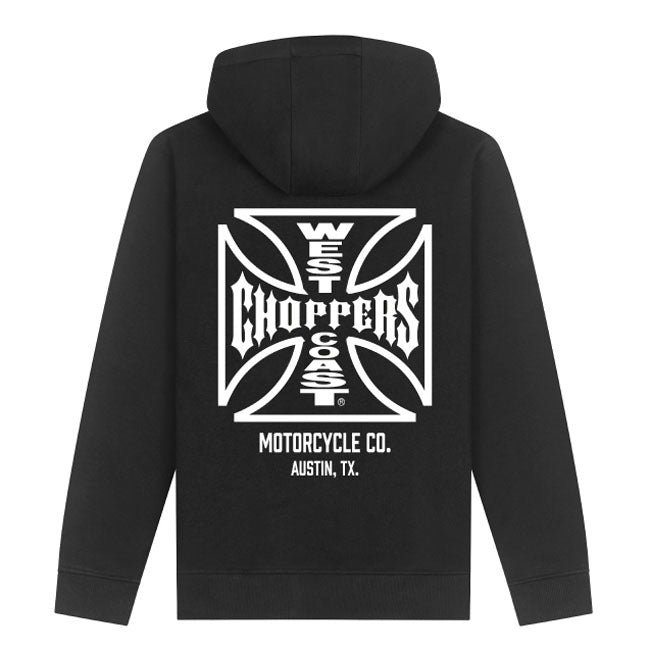 WCC ATX Cross Zip Hoodie Black/white