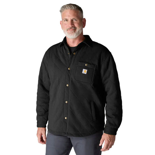 Carhartt Quilted Snap Front Shirt Black - Carhartt product image 2