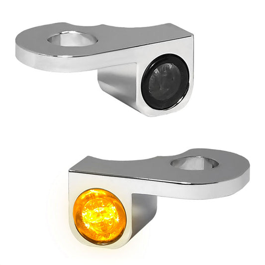 HeinzBikes, Nano Below Bar Turn Signals. Chrome No PL