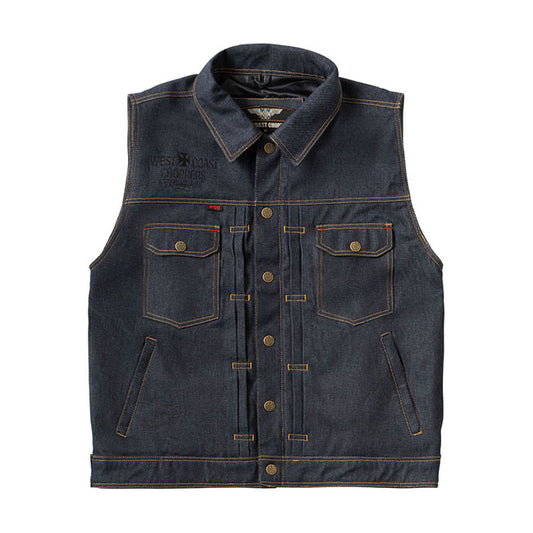 WCC x 13 1/2 Dominator RAW denim riding vest