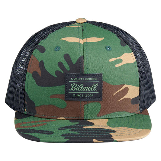 Biltwell Woodland trucker cap camo from Biltwell at Pedro’s Parts