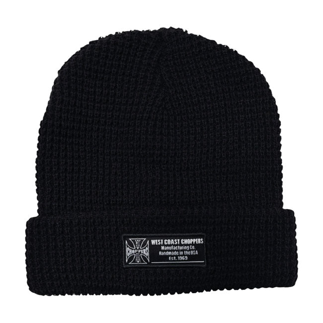 WCC Waffle Cuff Beanie Black