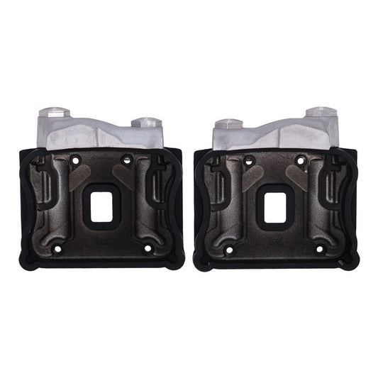 EMD, 'Knucklehead Style' Rocker Cover Set. Black Cut