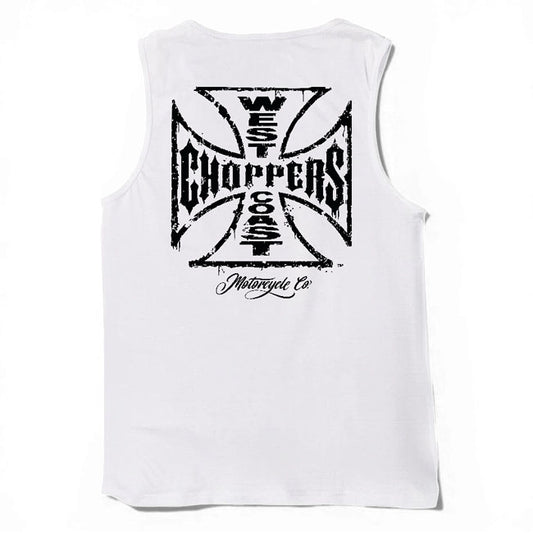 WCC Worn Cross Tanktop White