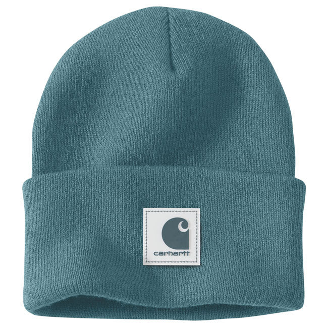 Carhartt Rubber Patch Watch Cap Beanie Harbor Teal