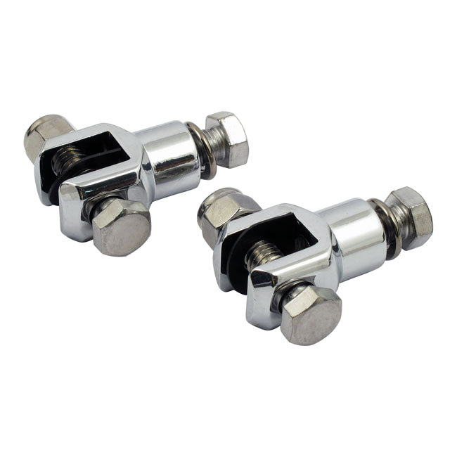 Passenger Foot Peg Stud Assembly. 3/8". Chrome