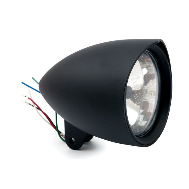Smoothie 4-1/2" Headlamp with Peak Visor. Black