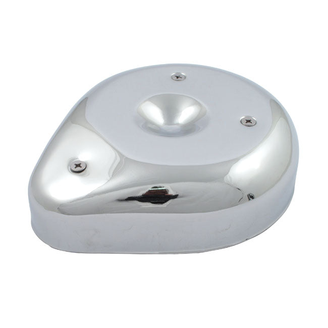 Teardrop Air Cleaner Assembly. Chromed Steel