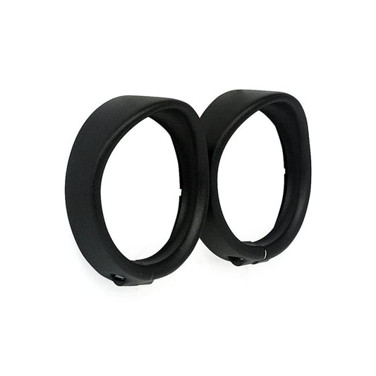 Recessed Trim Rings with Visor. Turn Signals. Black Wrinkle