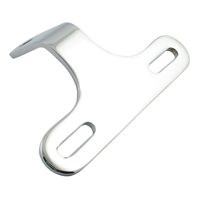 Custom Headlamp Bracket, Slotted. Chrome