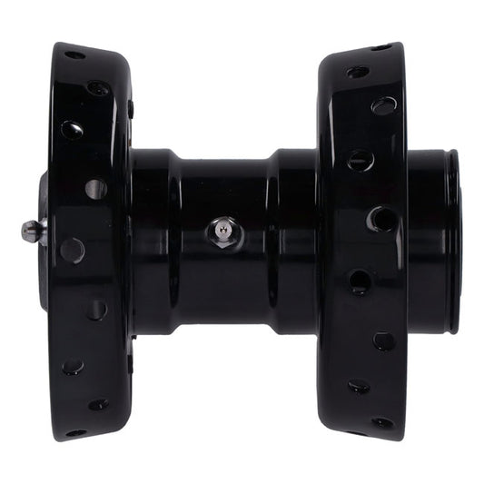 Custom Star Hub, for OEM Axle. Black with Chrome Star