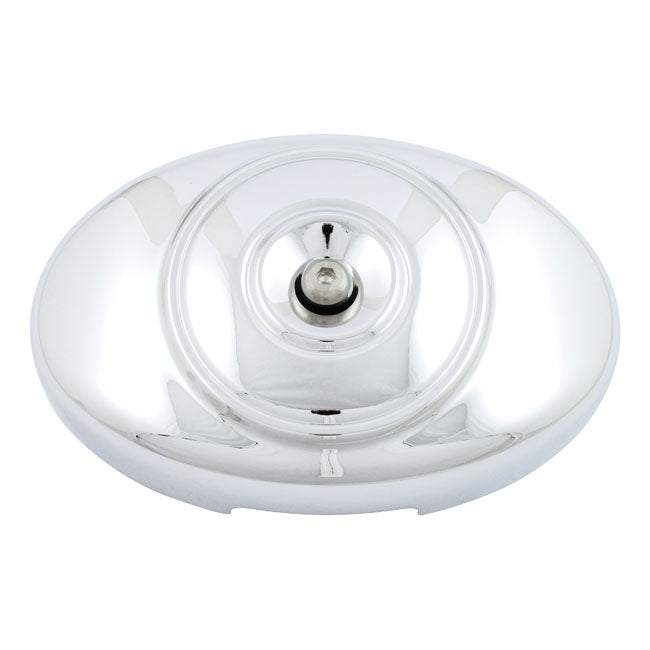 Oval OEM Style Air Cleaner Cover Twin Cam. Chrome