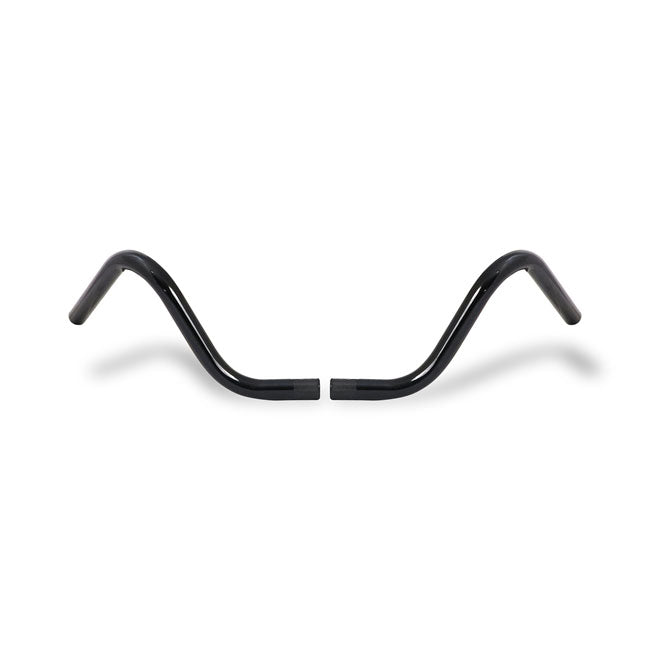 2-piece Buckhorn Style Handlebar 1" Black