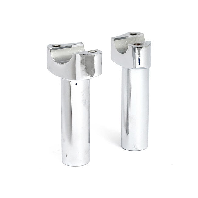 Forged Aluminium Risers Straight, 4-1/2" Rise. Chrome