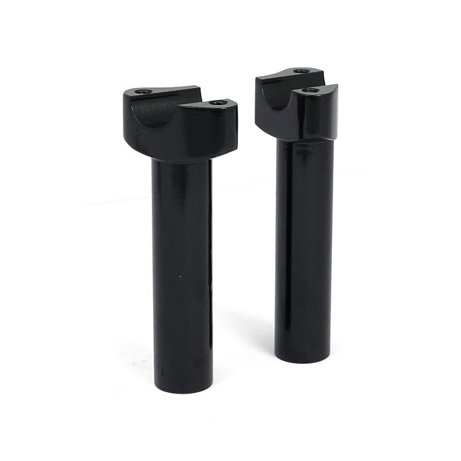 Forged Aluminium Risers Straight, 5-1/2" Rise. Black