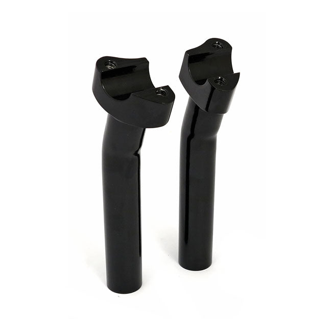 Forged Aluminium Risers Pullback, 7" Rise. Black