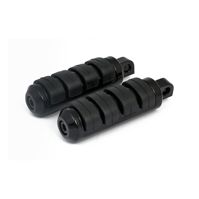 Comfort Foot Pegs. Small Diameter. Black