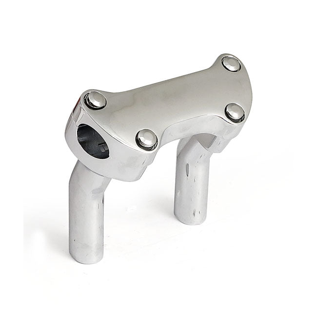 OEM Style Pullback Risers, with Top Clamp. 4.5" Rise. Chrome