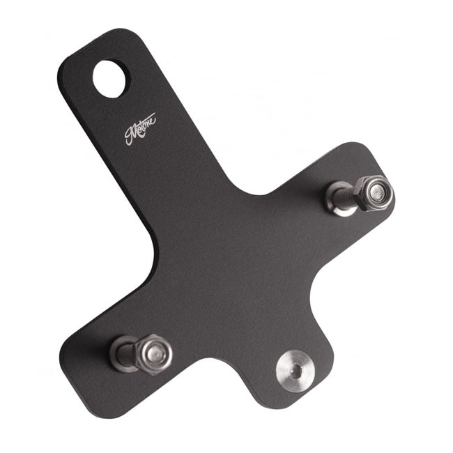 Motone, Regulator Relocation Bracket. Black. 2001-2015 Triumph Classics