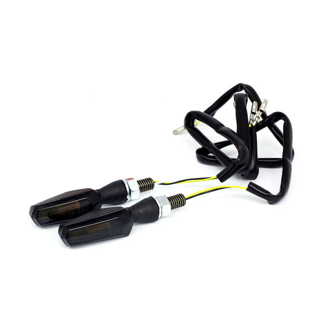 Cob, LED Turn Signal / Running Light Combo. Black