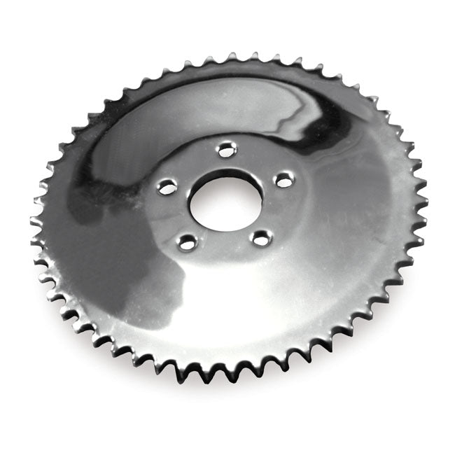 Rear Sprocket Solid, Chrome. 51t