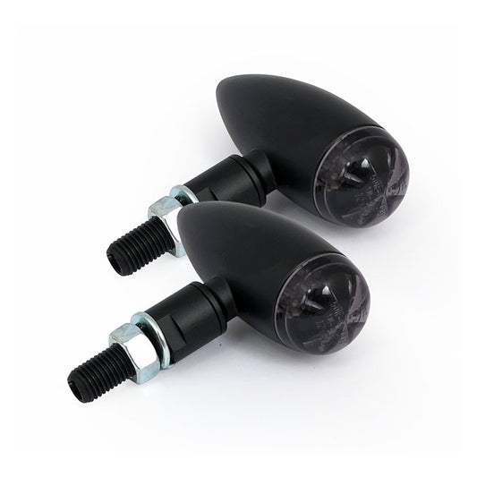Micro Bullet LED Turn Signals, Black