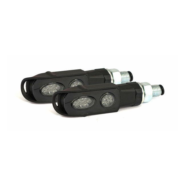Cluster, LED Turn Signals. Black. Smoke Lens