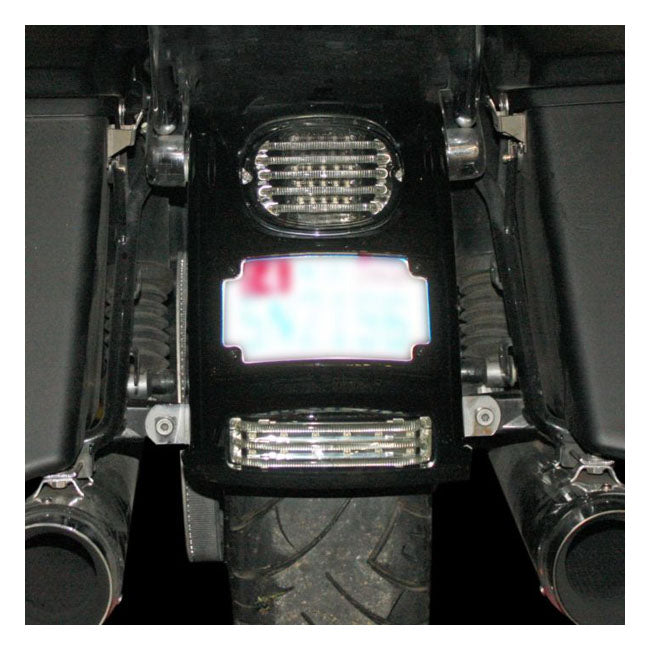 Custom Dynamics ProBEAM rear LED fender tip. Smoke lens - Custom Dynamics fender tips with light at Pedro's Parts