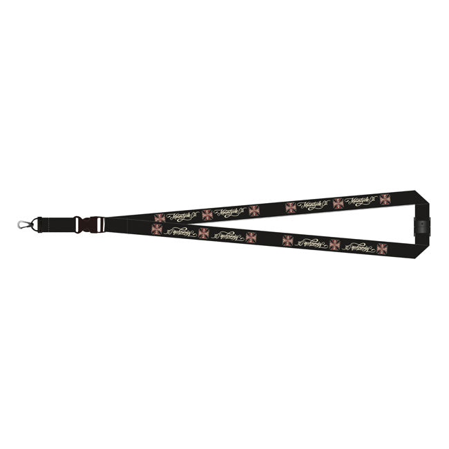 WCC Motorcycle CO. Lanyard Black