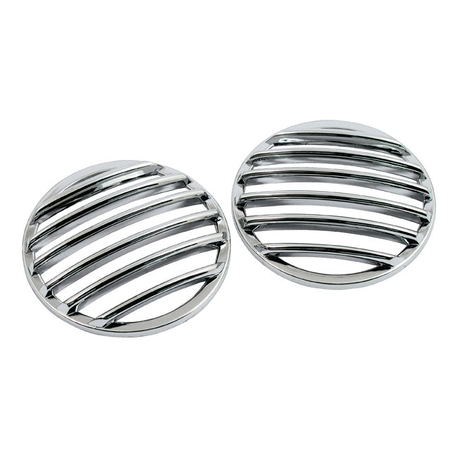FL Turn Signal Lens Grill. Chrome
