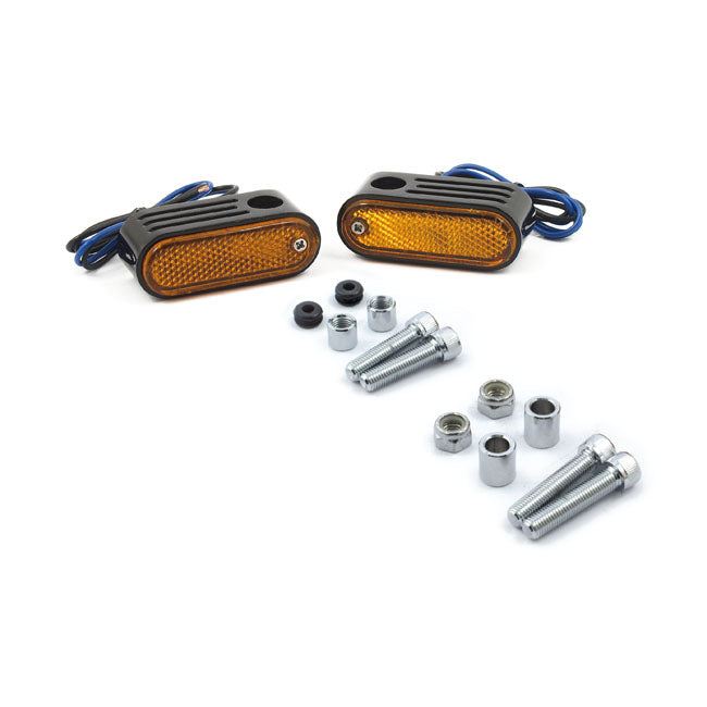 Lango Side Lighters, Turn Signals. Chrome