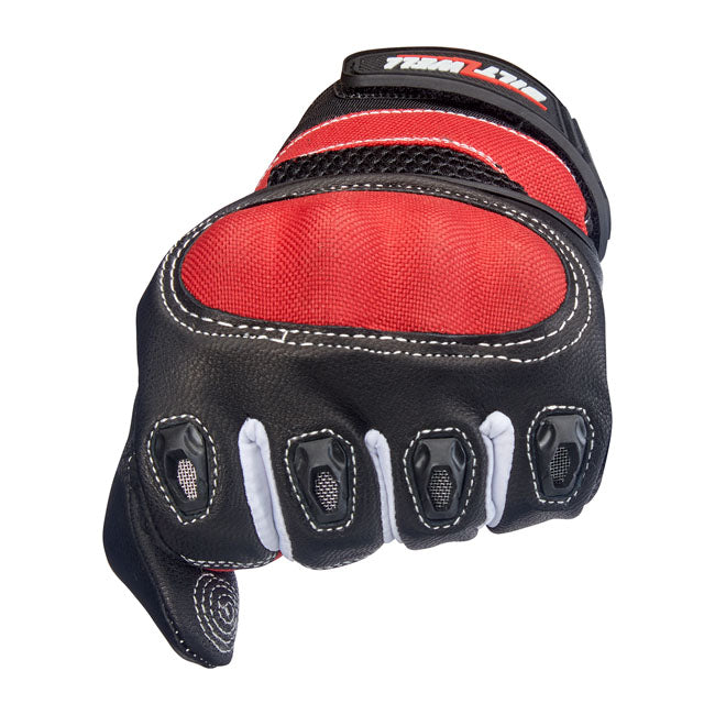 Biltwell Bridgeport Gloves red/black from Biltwell at Pedro’s Parts