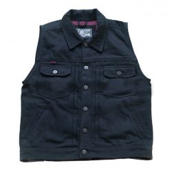 13 1/2 Rain Splitter denim vest black