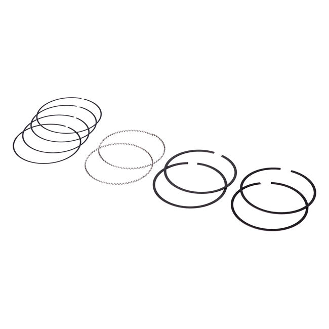 Hastings, 107" M8 Chrome Piston Ring Set. +.020"
