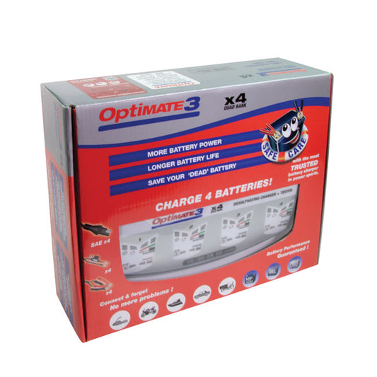 Tecmate OptiMATE, 3 X 4-bank 12V Battery Charger