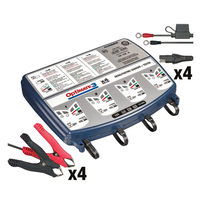 Tecmate OptiMATE, 3 X 4-bank 12V Battery Charger