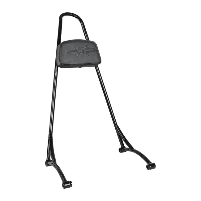 Burly, Tall Sissy Bar with Pad. Black