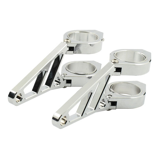 Fingers, Adj. Headlamp Bracket Assembly 50/52/54mm. Chrome