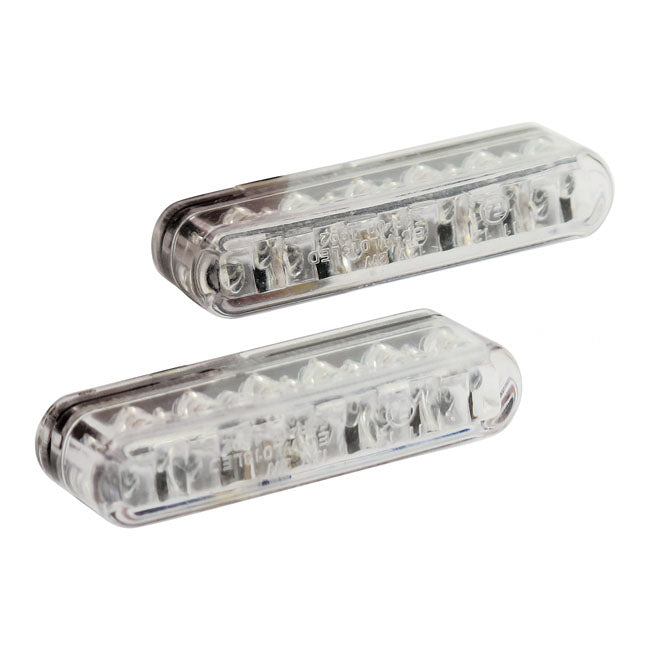 Shorty LED Turn Signals. Clear Lens