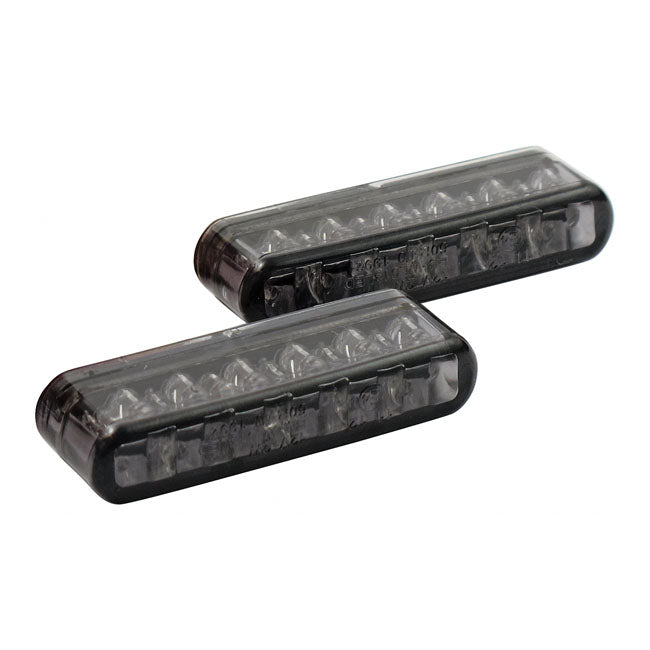 Shorty LED Turn Signals. Smoke Lens