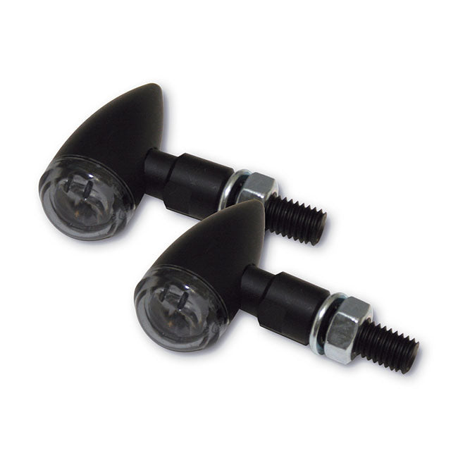PB2 LED Turn Signals Black, Smoke Lens
