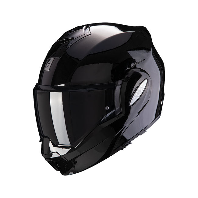 Scorpion EXO-Tech Evo Helmet Black - motorcycle helmets at Pedro's Parts