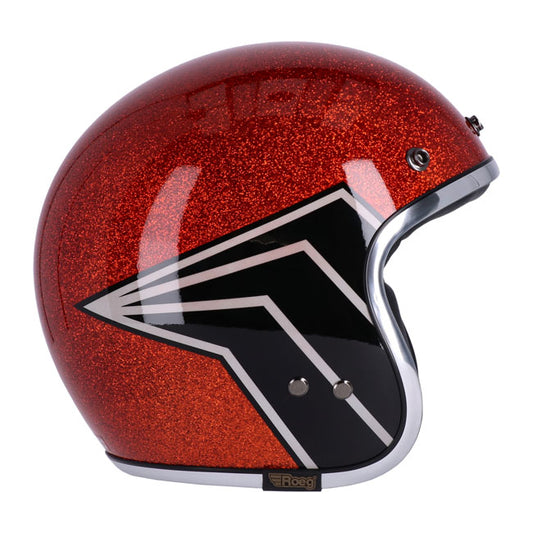 13 1/2 Skull bucket helmet flake amber